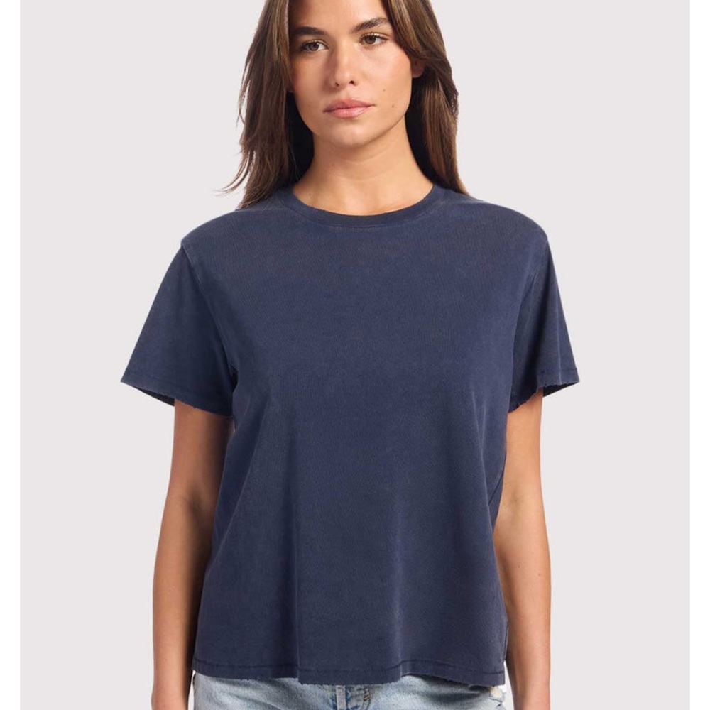 nuuds NIB sunfaded everyday tee in Washed Navy sz large